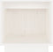 vidaXL - Nachtkastje - 40x30x40 - cm - massief - grenenhout - wit