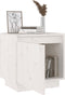 vidaXL - Nachtkastje - 40x30x40 - cm - massief - grenenhout - wit