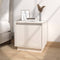 vidaXL - Nachtkastje - 40x30x40 - cm - massief - grenenhout - wit