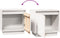 vidaXL - Nachtkastje - 40x30x40 - cm - massief - grenenhout - wit