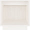 vidaXL - Nachtkastje - 40x30x40 - cm - massief - grenenhout - wit