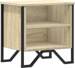 vidaXL - Nachtkastje - 40x30x40 - cm - spaanplaat - sonoma - eikenkleurig