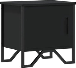 vidaXL - Nachtkastje - 40x30x40 - cm - spaanplaat - zwart