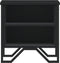 vidaXL - Nachtkastje - 40x30x40 - cm - spaanplaat - zwart