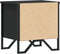 vidaXL - Nachtkastje - 40x30x40 - cm - spaanplaat - zwart