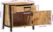 vidaXL - Nachtkastje - 40x30x42 - cm - massief - mangohout