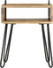 vidaXL - Nachtkastje - 40x30x47 - cm - massief - mangohout