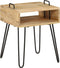 vidaXL - Nachtkastje - 40x30x47 - cm - massief - mangohout