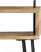 vidaXL - Nachtkastje - 40x30x47 - cm - massief - mangohout