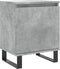 vidaXL - Nachtkastje - 40x30x50 - cm - bewerkt - hout - betongrijs