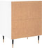 vidaXL - Nachtkastje - 40x30x50 - cm - bewerkt - hout - hoogglans - wit
