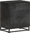 vidaXL - Nachtkastje - 40x30x50 - cm - massief - acaciahout - en - mangohout - zwart