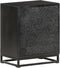 vidaXL - Nachtkastje - 40x30x50 - cm - massief - acaciahout - en - mangohout - zwart