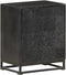 vidaXL - Nachtkastje - 40x30x50 - cm - massief - acaciahout - en - mangohout - zwart