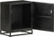 vidaXL - Nachtkastje - 40x30x50 - cm - massief - acaciahout - en - mangohout - zwart