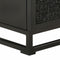 vidaXL - Nachtkastje - 40x30x50 - cm - massief - acaciahout - en - mangohout - zwart