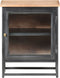 vidaXL - Nachtkastje - 40x30x50 - cm - massief - acaciahout - grijs