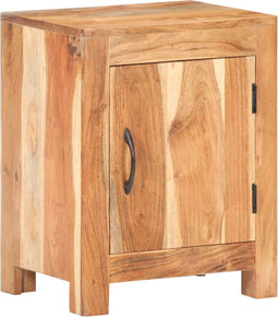 vidaXL - Nachtkastje - 40x30x50 - cm - massief - acaciahout
