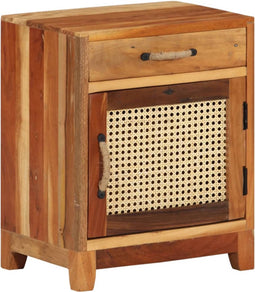 vidaXL - Nachtkastje - 40x30x50 - cm - massief - gerecycled - hout