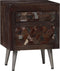 vidaXL - Nachtkastje - 40x30x50 - cm - massief - gerecycled - hout