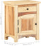 vidaXL - Nachtkastje - 40x30x50 - cm - massief - gerecycled - hout