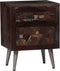 vidaXL - Nachtkastje - 40x30x50 - cm - massief - gerecycled - hout