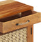 vidaXL - Nachtkastje - 40x30x50 - cm - massief - gerecycled - hout