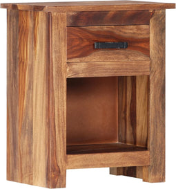 vidaXL - Nachtkastje - 40x30x50 - cm - massief - hout