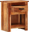 vidaXL - Nachtkastje - 40x30x50 - cm - massief - hout