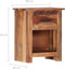 vidaXL - Nachtkastje - 40x30x50 - cm - massief - hout