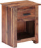 vidaXL - Nachtkastje - 40x30x50 - cm - massief - hout