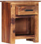 vidaXL - Nachtkastje - 40x30x50 - cm - massief - hout