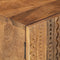 vidaXL - Nachtkastje - 40x30x50 - cm - massief - mangohout - en - ijzer