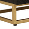 vidaXL - Nachtkastje - 40x30x50 - cm - massief - mangohout - en - ijzer - zwart