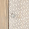 vidaXL - Nachtkastje - 40x30x50 - cm - massief - mangohout - en - ijzer