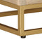 vidaXL - Nachtkastje - 40x30x50 - cm - massief - mangohout - en - ijzer