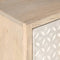 vidaXL - Nachtkastje - 40x30x50 - cm - massief - mangohout - en - ijzer