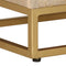 vidaXL - Nachtkastje - 40x30x50 - cm - massief - mangohout - en - ijzer