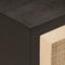 vidaXL - Nachtkastje - 40x30x50 - cm - massief - mangohout - en - ijzer - zwart