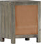 vidaXL - Nachtkastje - 40x30x50 - cm - massief - mangohout - grijs