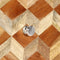 vidaXL - Nachtkastje - 40x30x50 - cm - massief - mangohout - grijs