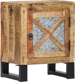 vidaXL - Nachtkastje - 40x30x50 - cm - massief - mangohout