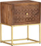 vidaXL - Nachtkastje - 40x30x50 - cm - massief - mangohout
