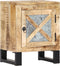 vidaXL - Nachtkastje - 40x30x50 - cm - massief - mangohout