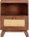 vidaXL - Nachtkastje - 40x30x50 - cm - massief - mangohout