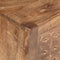 vidaXL - Nachtkastje - 40x30x50 - cm - massief - mangohout
