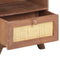 vidaXL - Nachtkastje - 40x30x50 - cm - massief - mangohout