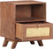 vidaXL - Nachtkastje - 40x30x50 - cm - massief - mangohout