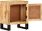 vidaXL - Nachtkastje - 40x30x50 - cm - massief - mangohout