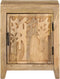 vidaXL - Nachtkastje - 40x30x50 - cm - massief - mangohout